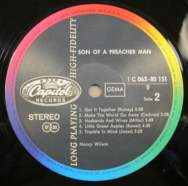 Nancy Wilson -Son Of A Preacher Man