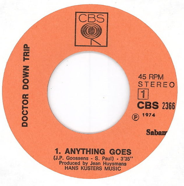 Doctor Down Trip* -Anything Goes / Better Run Away