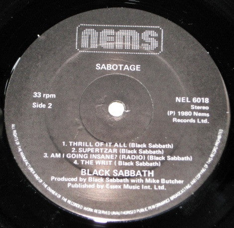 Black Sabbath - Sabotage