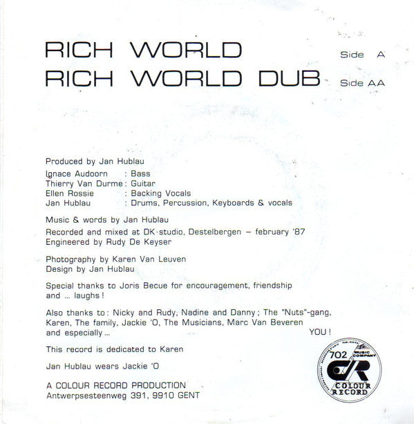 Jan Hublau -Rich World
