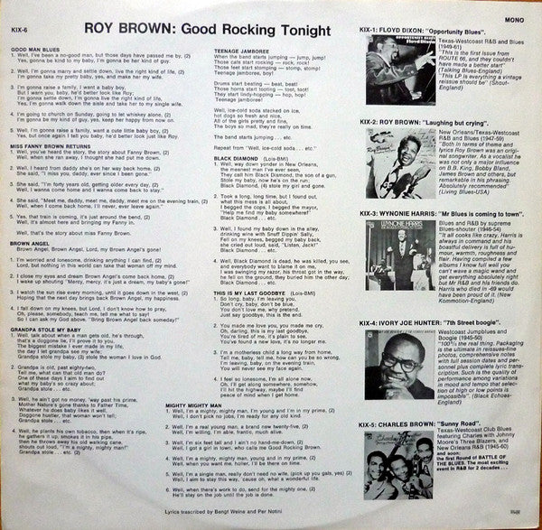 Roy Brown - Good Rocking Tonight - Legendary Recordings, Vol. 2 (1947-1954)