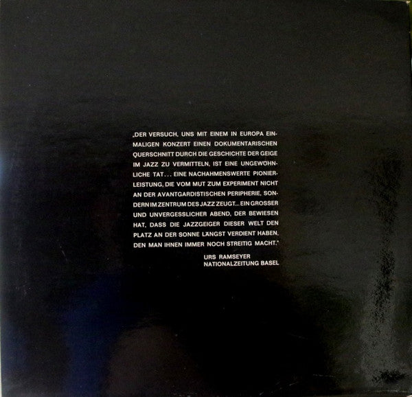 Stuff Smith / Stephane Grappelly* / Svend Asmussen / Jean-Luc Ponty - Violin-Summit