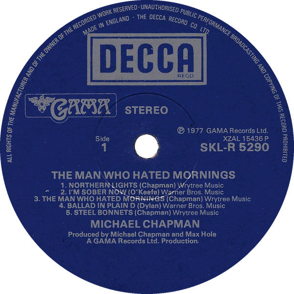 Michael Chapman (2) -The Man Who Hated Mornings