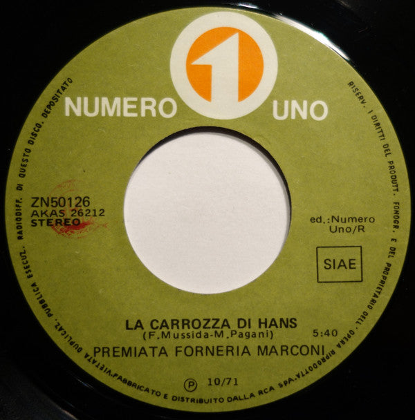 Premiata Forneria Marconi -La Carrozza Di Hans