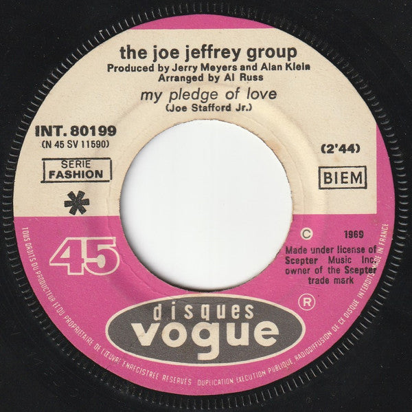The Joe Jeffrey Group -My Pledge Of Love