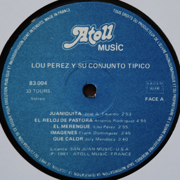 Lou Perez Y Su Conjunto Tipico - Salsa!