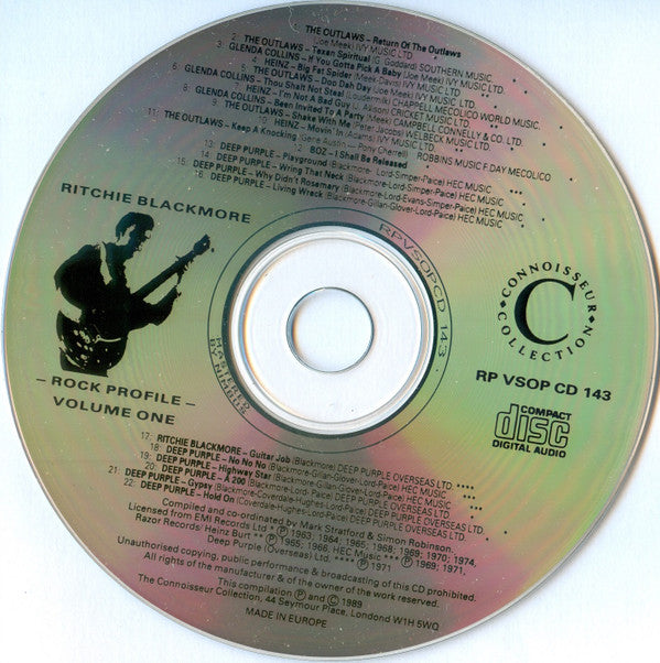 Ritchie Blackmore -Connoisseur Rock Profile Collection Volume One