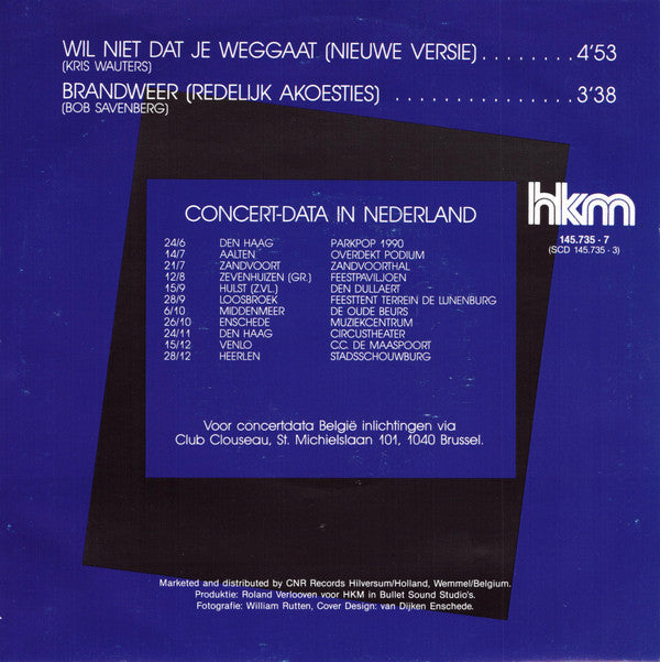 Clouseau -Wil Niet Dat Je Weggaat