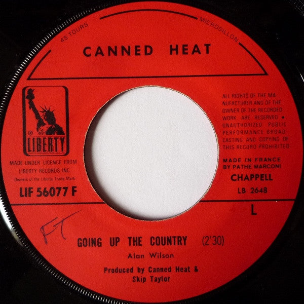 Canned Heat -Going Up The Country / One Kind Favor