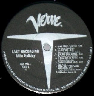 Billie Holiday With Ray Ellis And His Orchestra - Last Recording