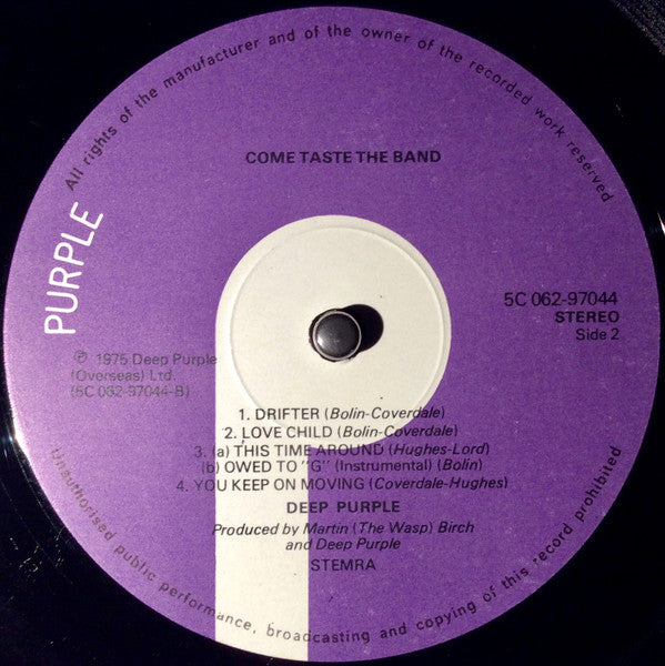 Deep Purple -Come Taste The Band