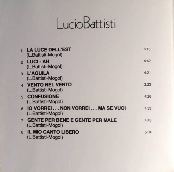 Lucio Battisti -Il Mio Canto Libero