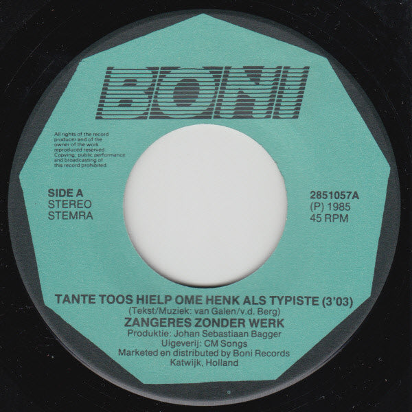 De Zangeres Zonder Werk -Tante Toos Hielp Ome Henk Als Typiste
