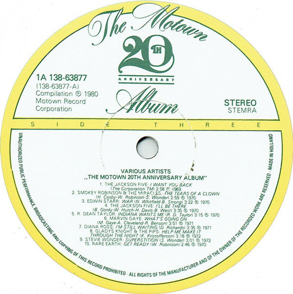 Various -The Motown 20th Anniversary Album