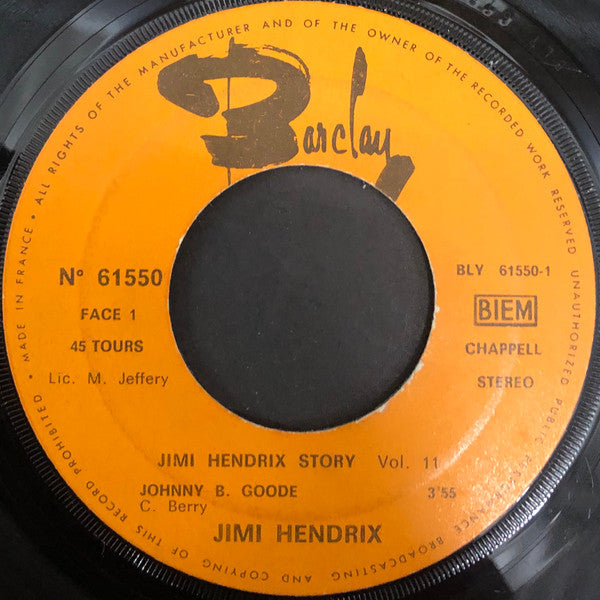 Jimi Hendrix -Johnny B. Goode / Blue Suede Shoes