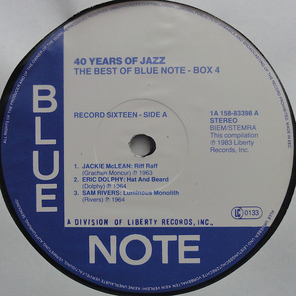 Various - 40 Years Of Jazz - The Best Of Blue Note - Box 4
