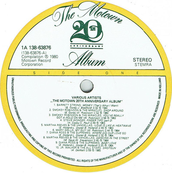 Various -The Motown 20th Anniversary Album