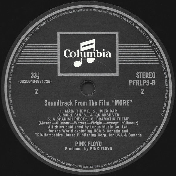 Pink Floyd - Soundtrack From The Film "More"