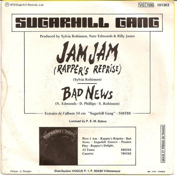 Sugarhill Gang - Jam Jam (Rapper's Reprise)