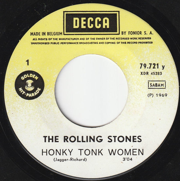 The Rolling Stones -Honky Tonk Women / Lady Jane