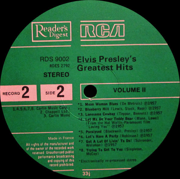 Elvis Presley - Elvis Presley's Greatest Hits