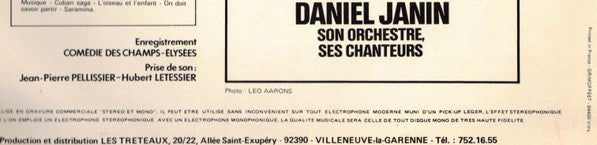 Daniel Janin, Son Orchestre Et Ses Chanteurs* -12 Super Succès N°35