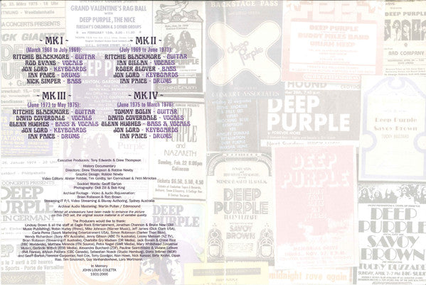 Deep Purple -History, Hits & Highlights '68 - '76