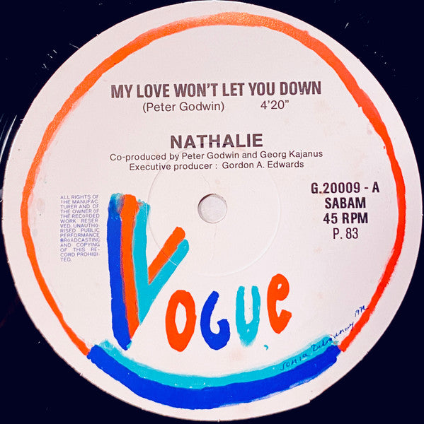 Nathalie -My Love Won't Let You Down