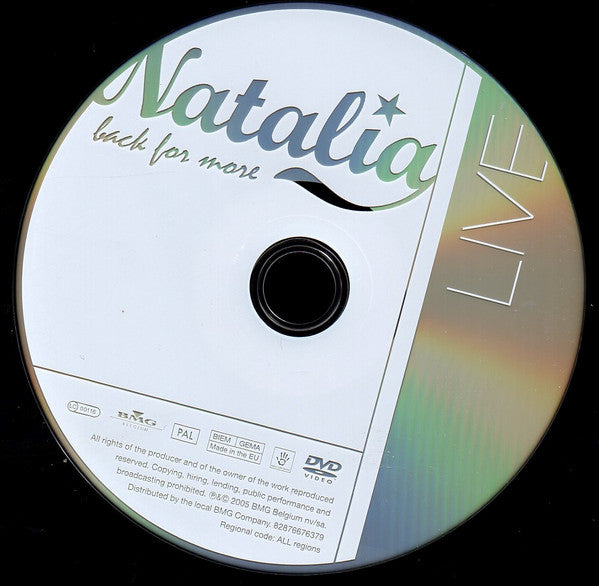 Natalia (3) -Back For More Live