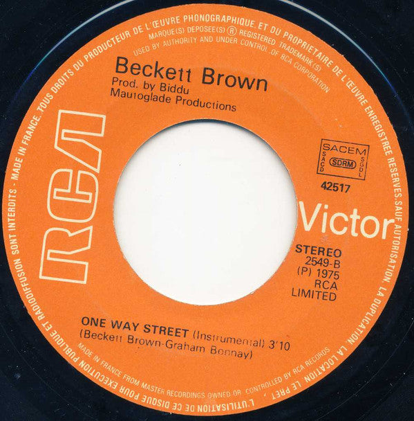 Beckett Brown -One Way Street