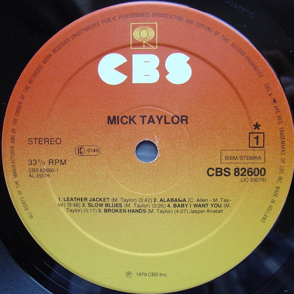 Mick Taylor -Mick Taylor