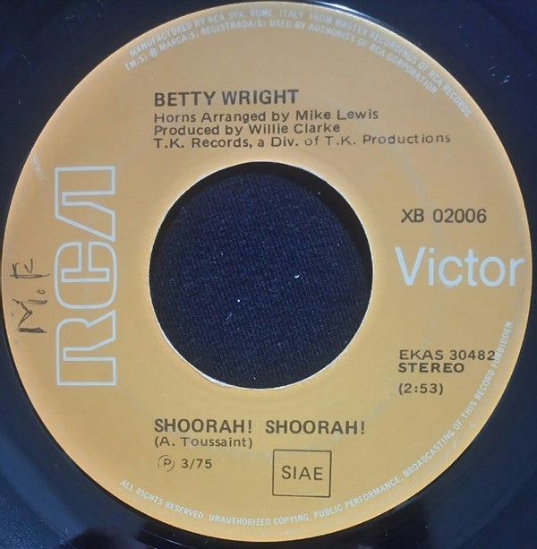 Betty Wright - Shoorah! Shoorah!