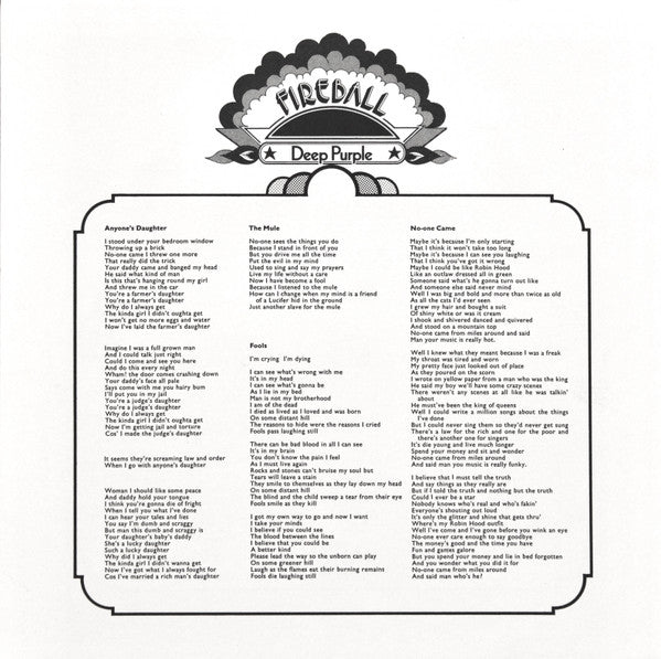 Deep Purple -Fireball