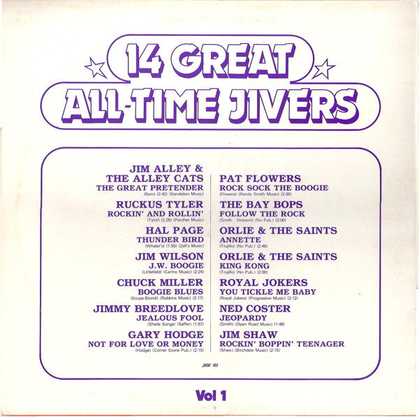 Various - 14 Great All-Time Jivers Vol 1