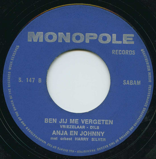 Anja &amp; Johnny - Jaren Komen, Jaren Gaan / Ben Jij Me Vergeten?