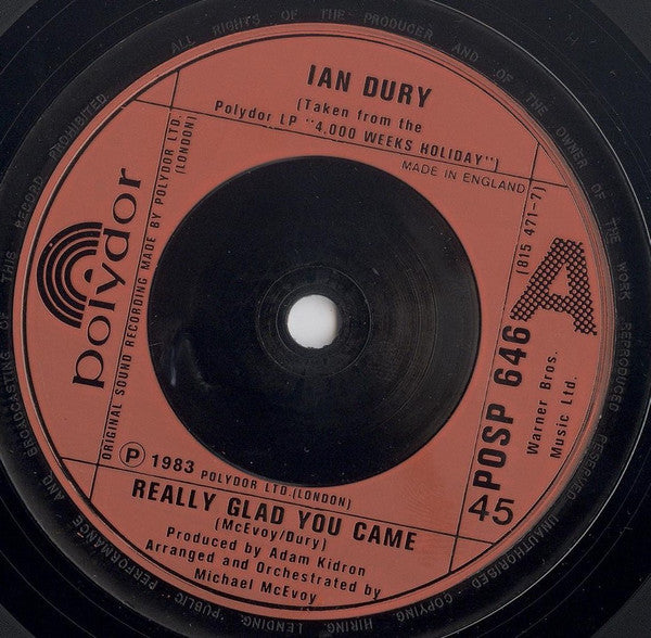 Ian Dury - Really Glad You Came
