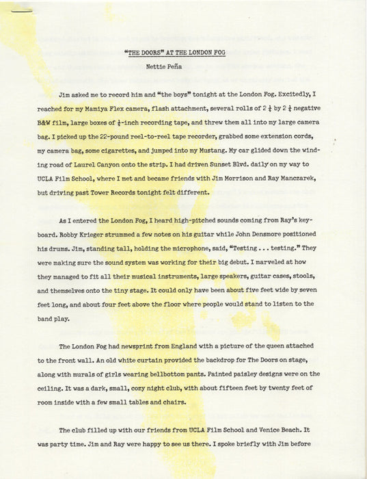 Doors* - London Fog 1966