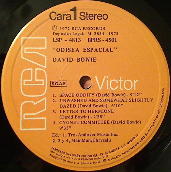 David Bowie -Space Oddity = Odisea Espacial