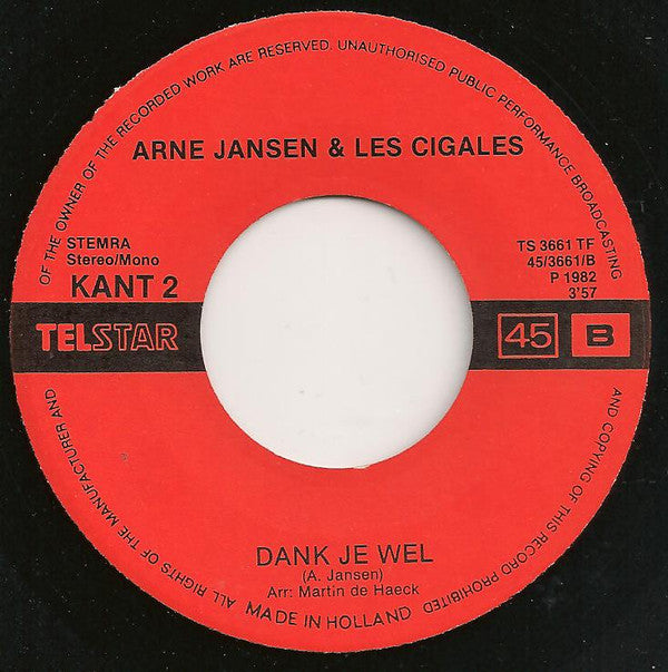 Arne Jansen &amp; Les Cigales - Zeven Brieven