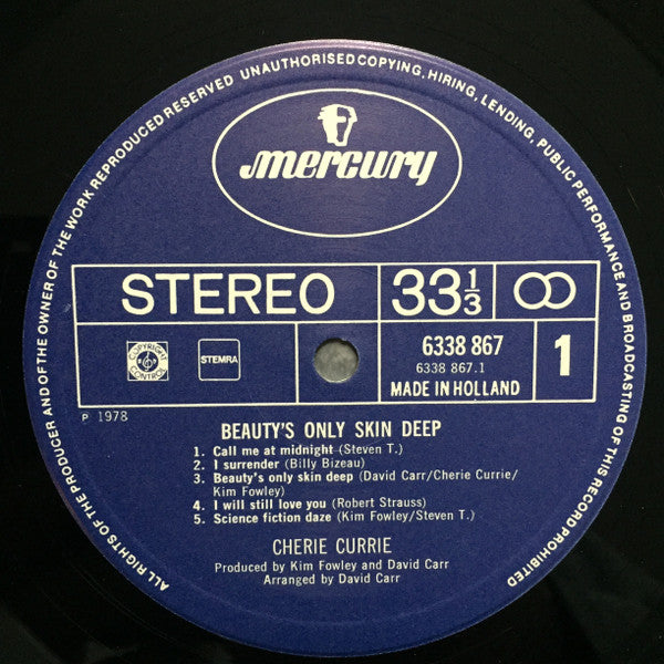 Cherie Currie -Beauty's Only Skin Deep