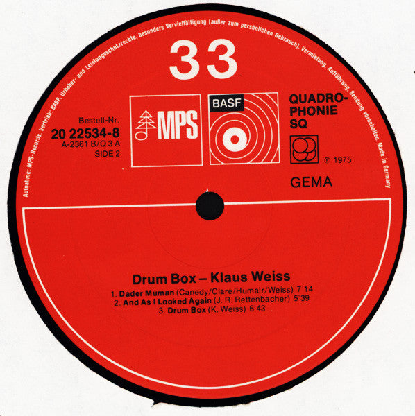 Klaus Weiss - Drum Box