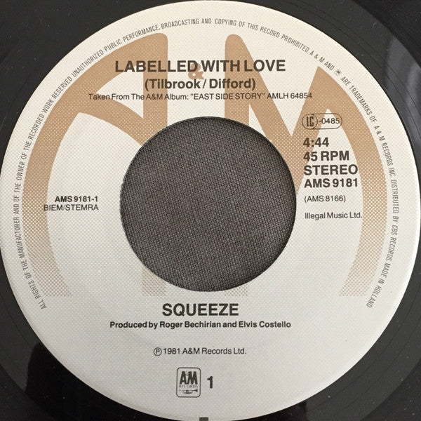 Squeeze (2) -Labelled With Love