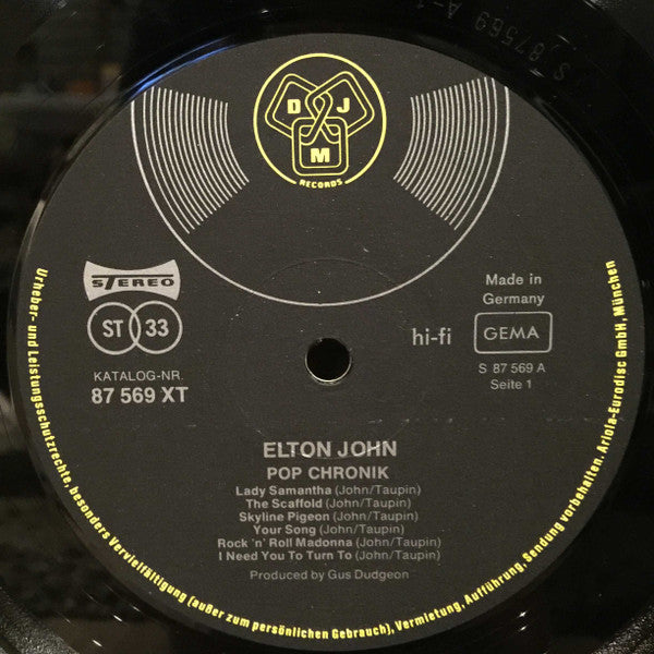 Elton John -Pop Chronik