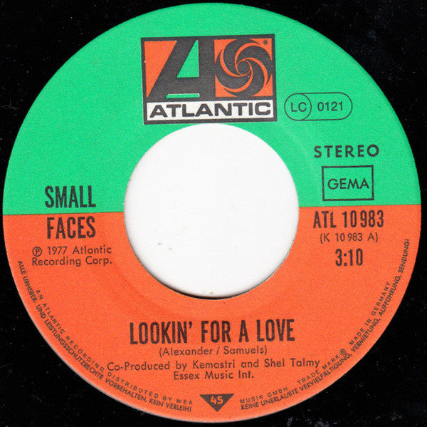 Small Faces -Lookin' For A Love B/W Kayoed (By Luv)