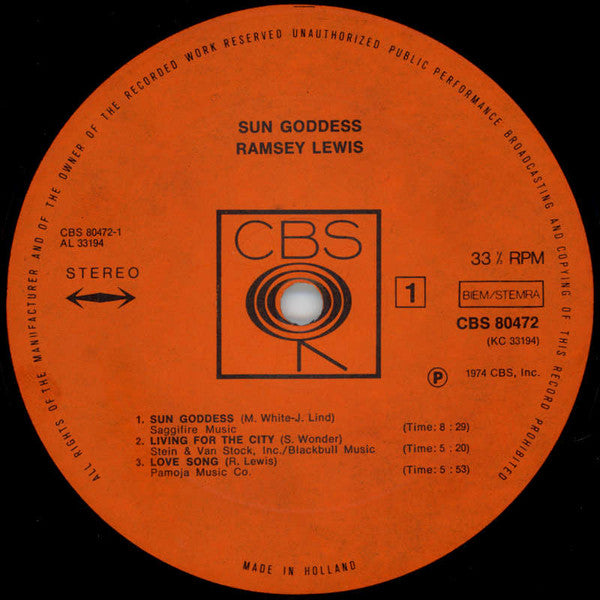 Ramsey Lewis -Sun Goddess
