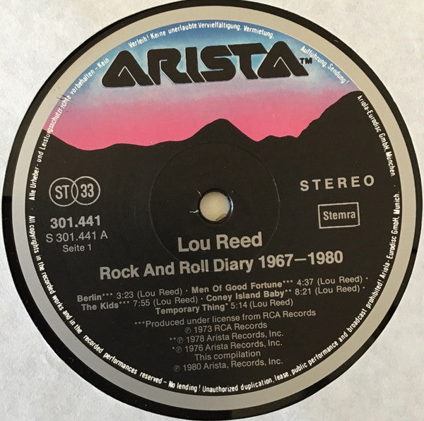 Lou Reed -Rock And Roll Diary 1967-1980