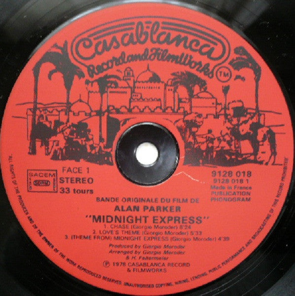 Giorgio Moroder -Midnight Express (Music From The Original Motion Picture Soundtrack)