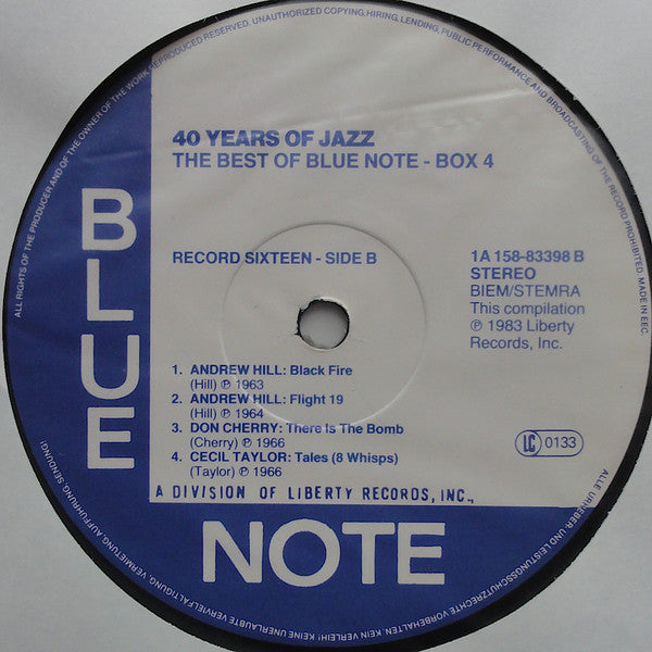 Various - 40 Years Of Jazz - The Best Of Blue Note - Box 4