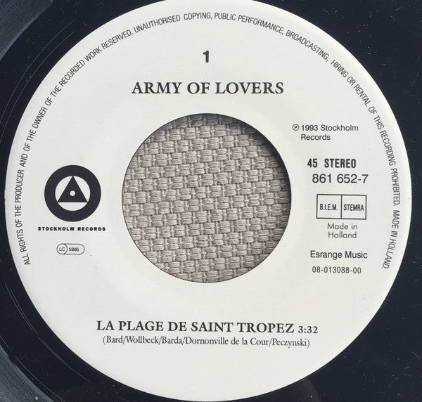 Army Of Lovers -La Plage De Saint Tropez
