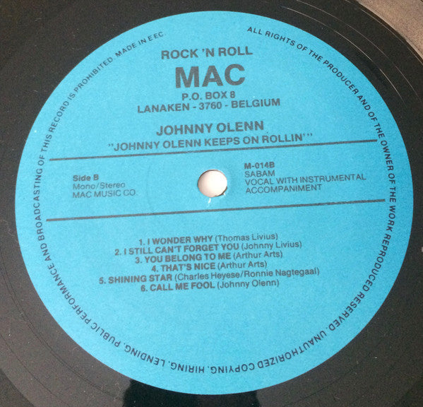 Johnny Olenn -Keeps On Rollin'